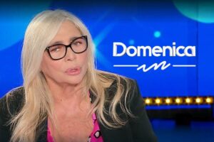 Mara Venier e logo Domenica In