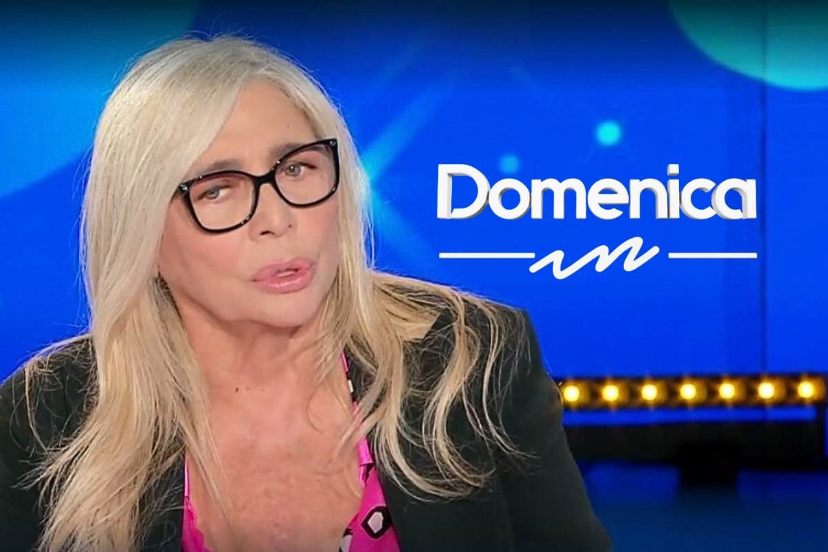 Mara Venier e logo Domenica In