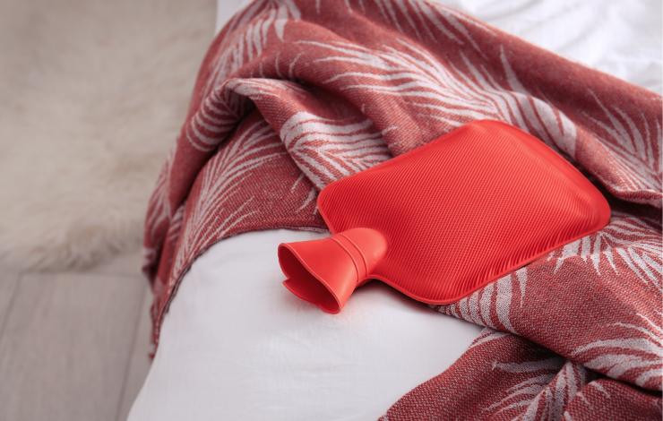 borsa acqua calda su letto